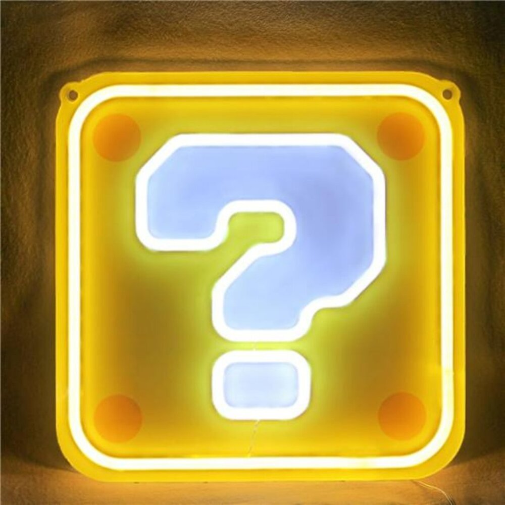 Neon Led Mario Wall Sign Wall Decor Gamers Sign